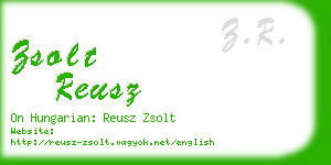 zsolt reusz business card